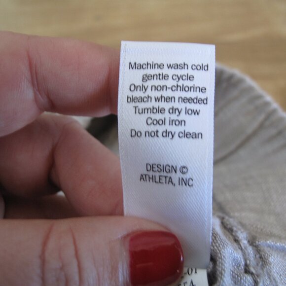 ATHLETA 6 Flint 100% Linen Shorts - Picture 7 of 7